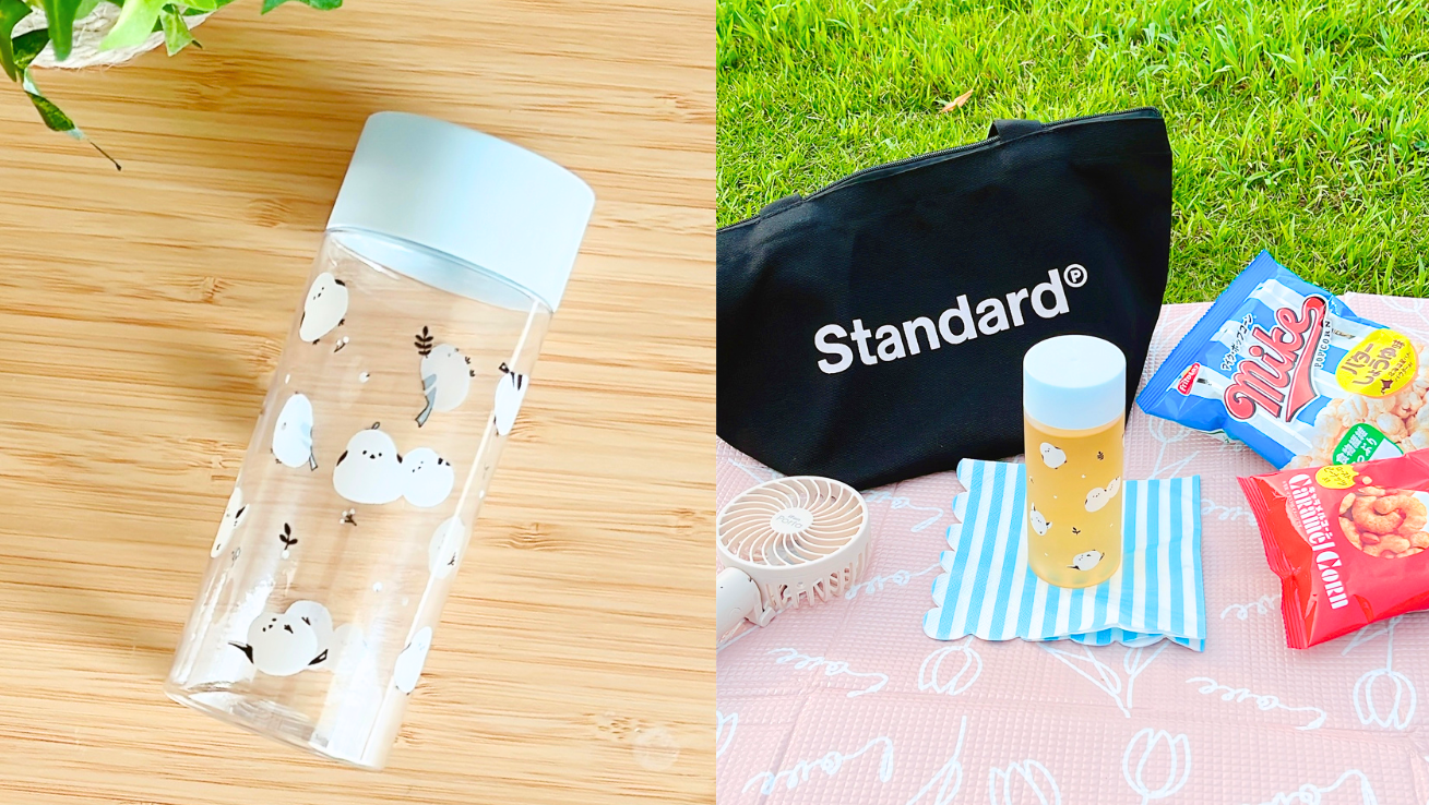 キャンドゥのおすすめ雑貨「ドリンクボトル シマエナガ柄」