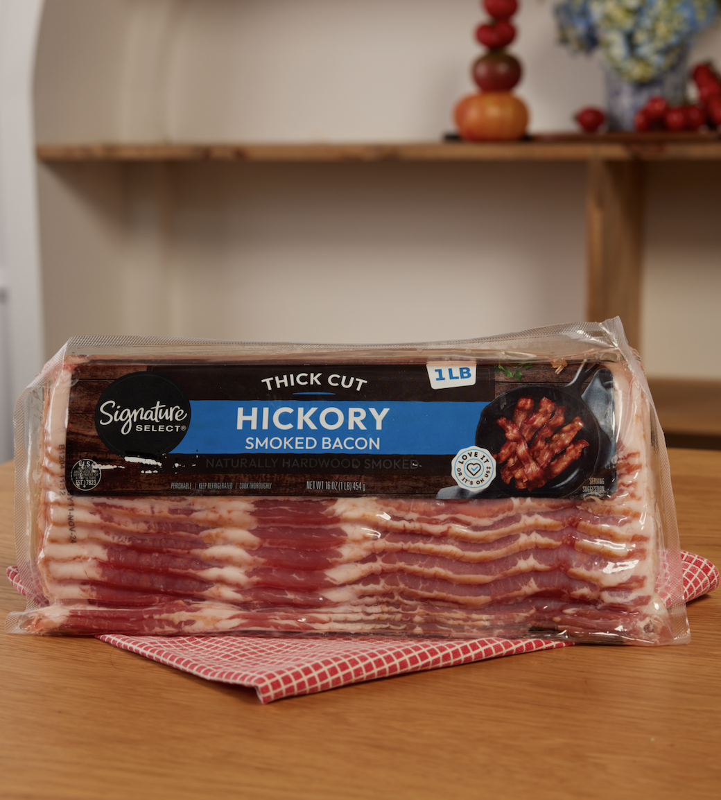 Package of Signature Select Hickory Smoked Bacon