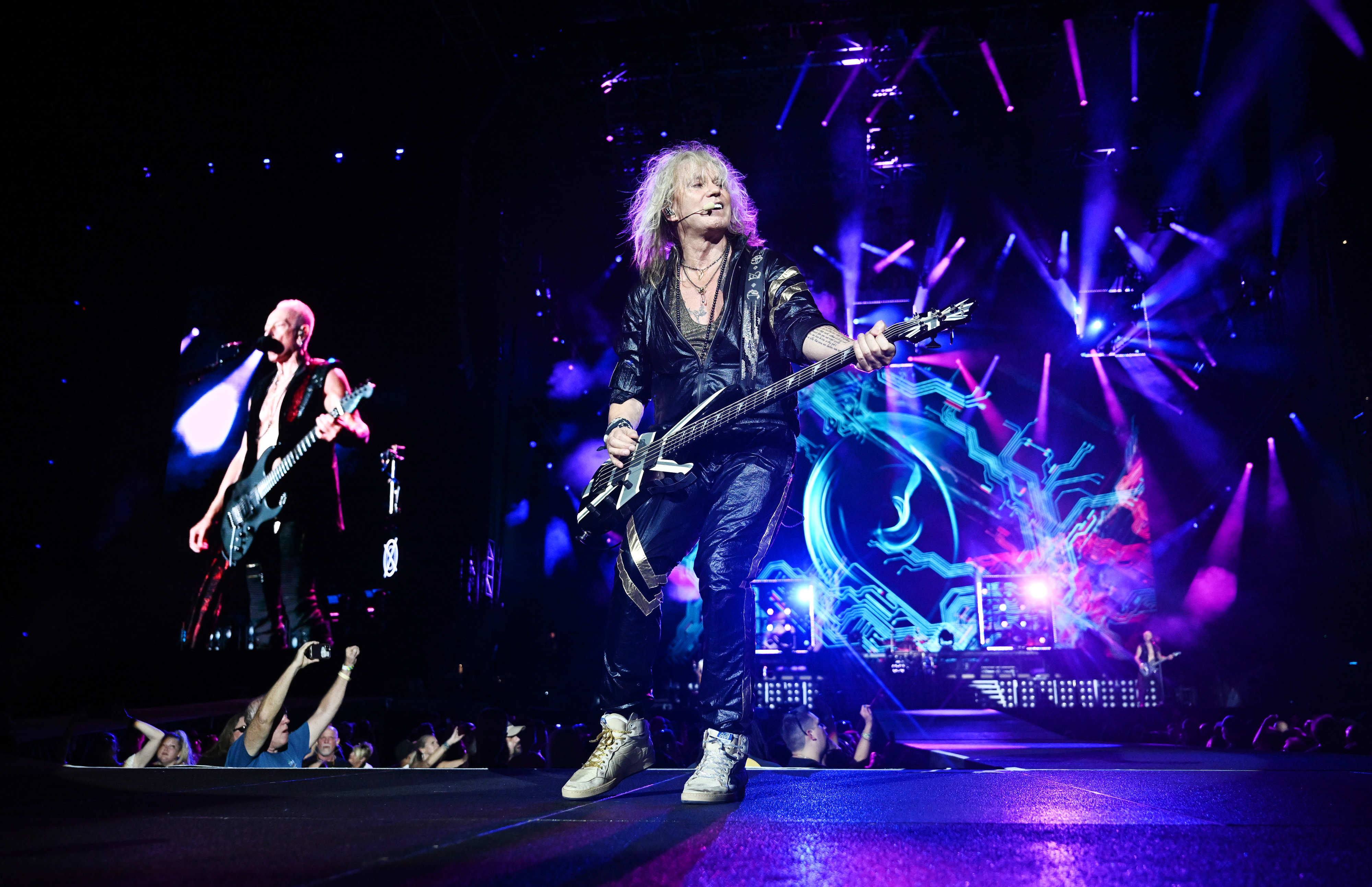 Def Leppard performs on stage
