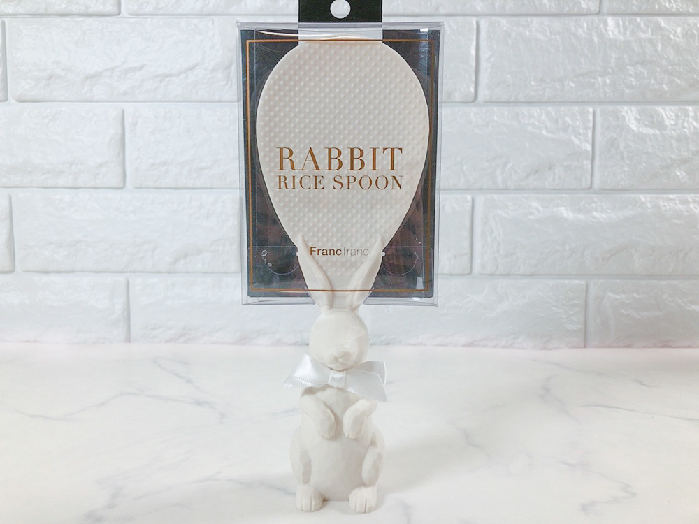 フランフランおすすめ便利グッズ「ラビット ライススプーン ホワイト」