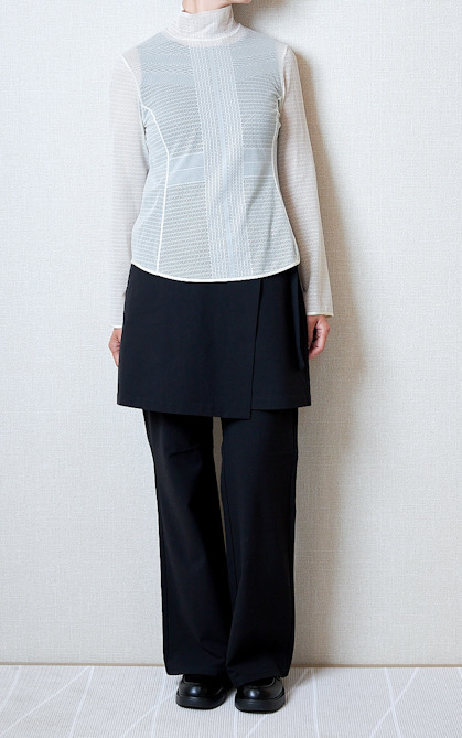 GU(ジーユー)のおすすめファッションアイテム「2ピーススカートパンツNT+E」のコーディネート