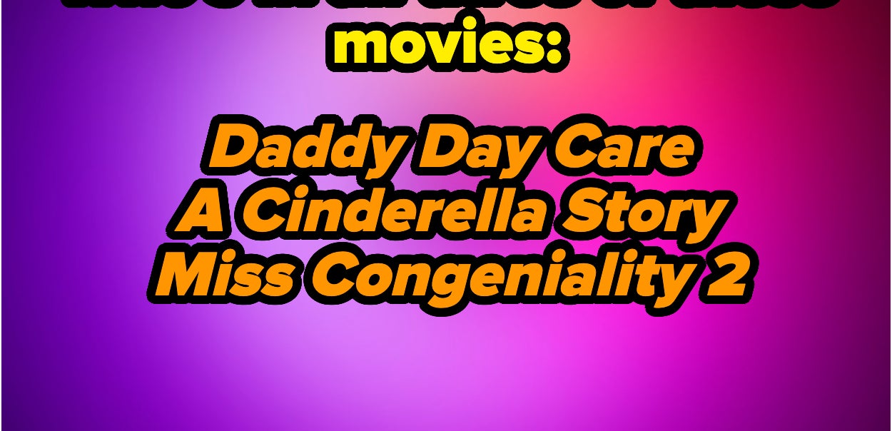 Image with text asking, &quot;Who's in all three of these movies: Daddy Day Care, A Cinderella Story, Miss Congeniality 2&quot;
