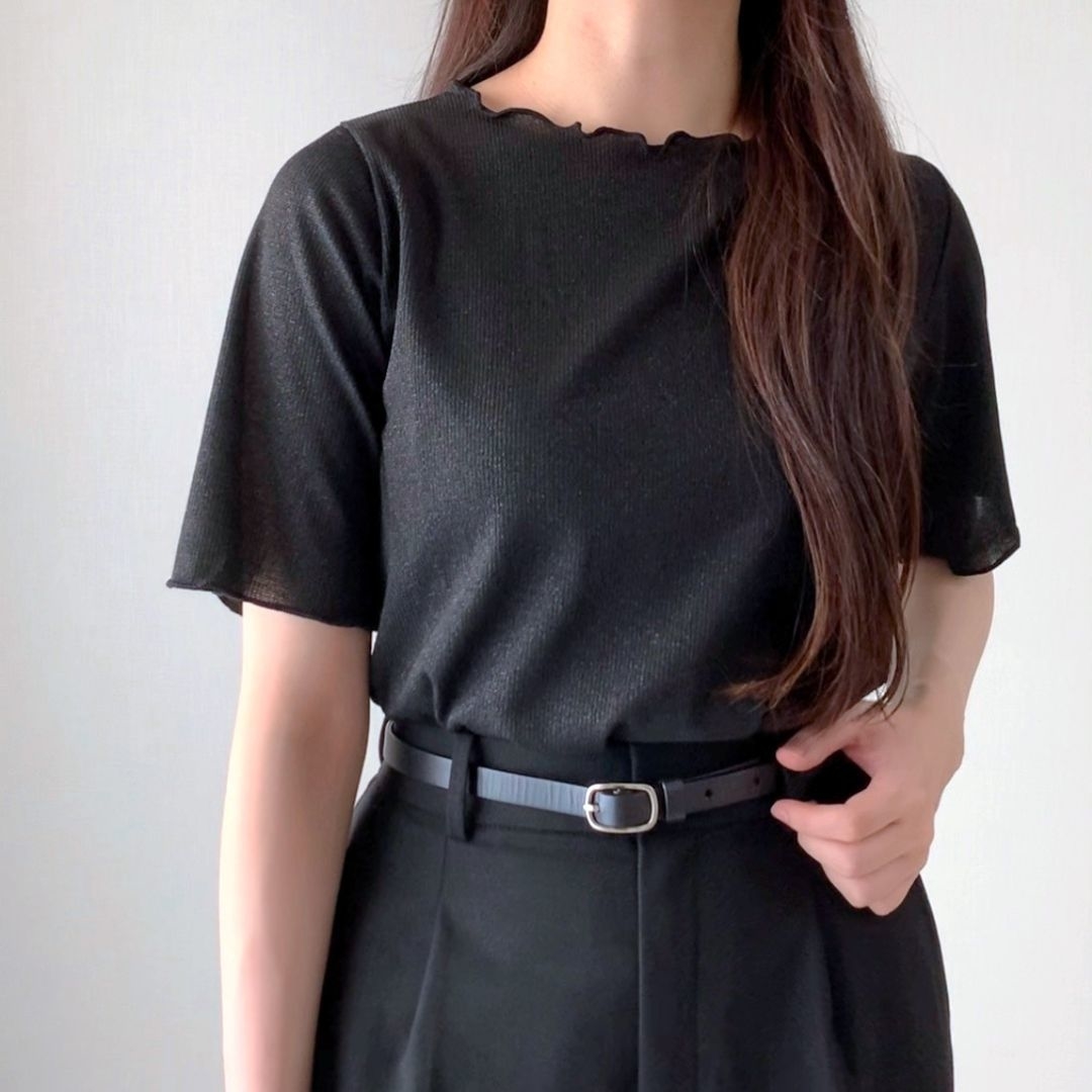 しまむらのおすすめアイテム「HTラメテレコメローT」