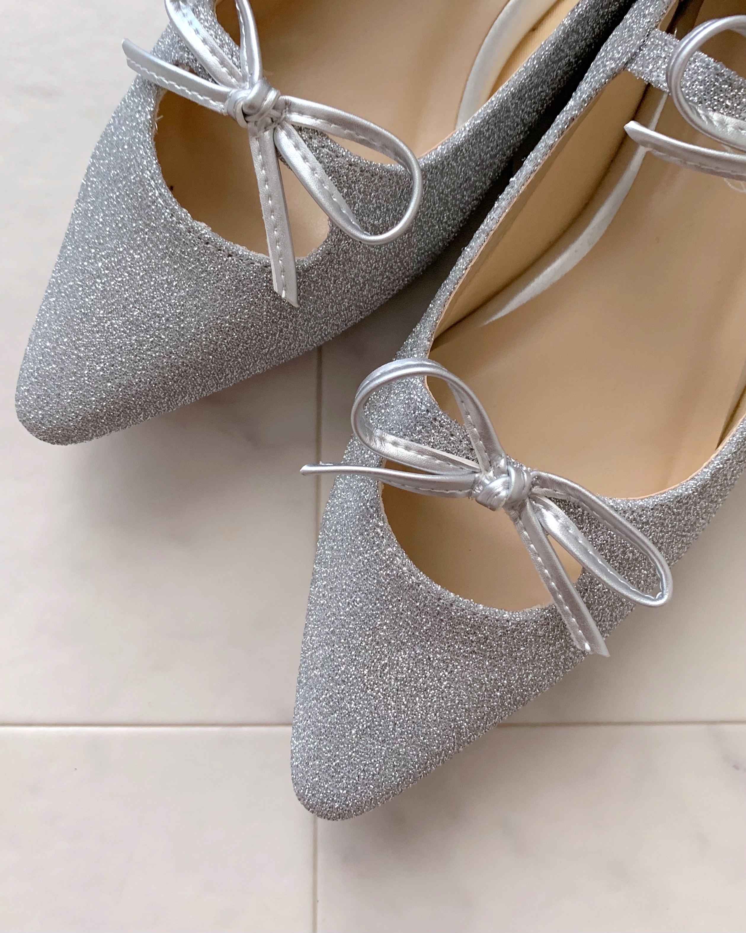 しまむらのおすすめファッションアイテム「WリボングリッターP」