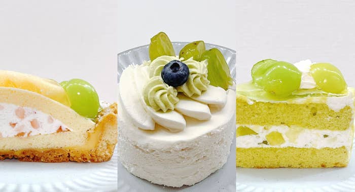 銀座コージーコーナーのシャインマスカットを使った贅沢ケーキ