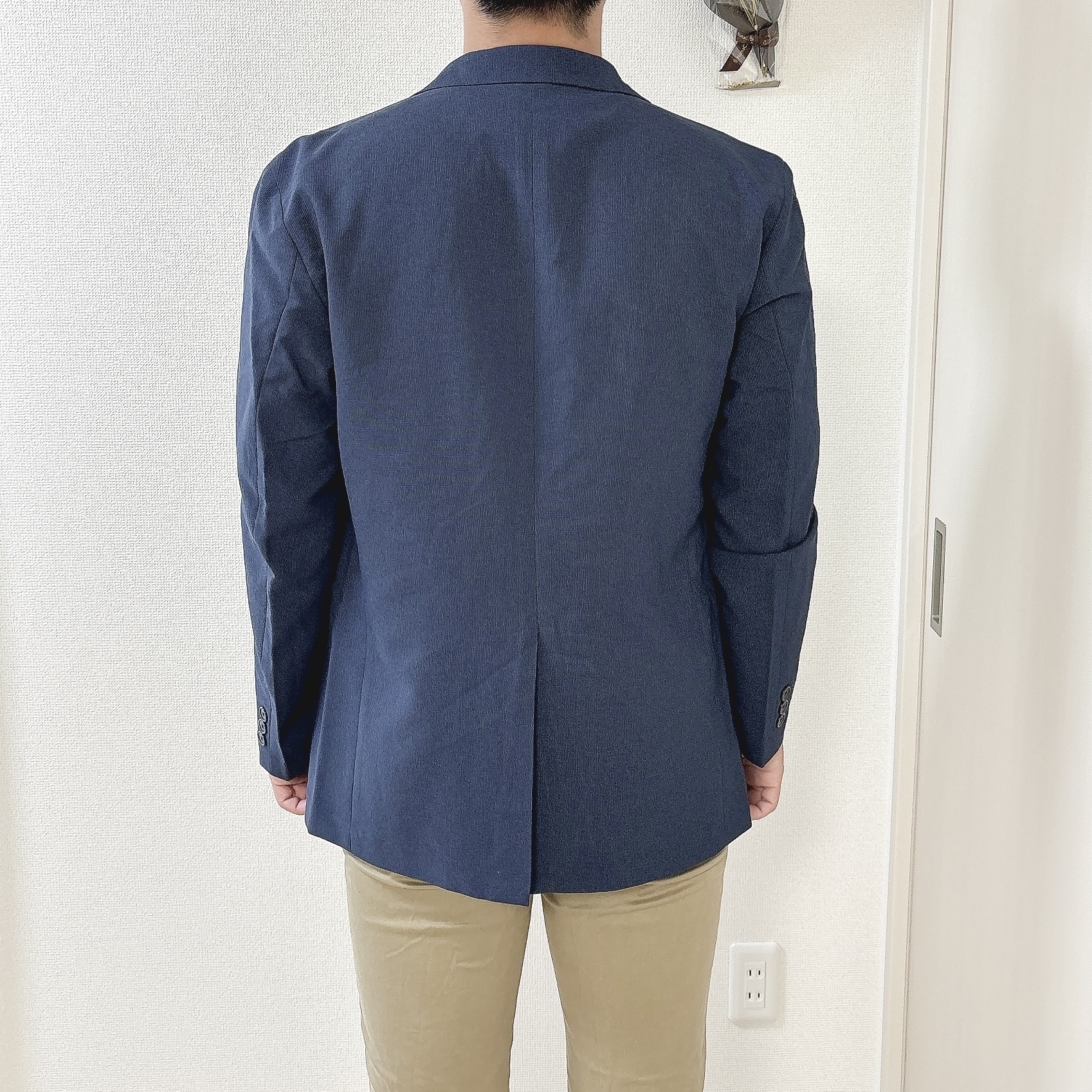 GUのおすすめファッションアイテム「ウォッシャブルテーラードジャケットSW(セットアップ可能)」