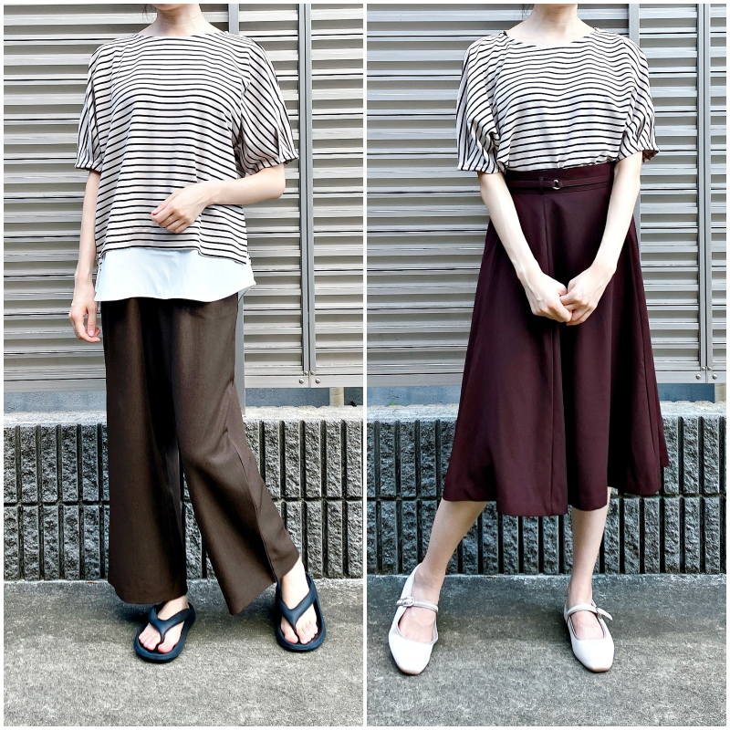 Honeys（ハニーズ）のおすすめトップス「裾レイヤード風トップス」