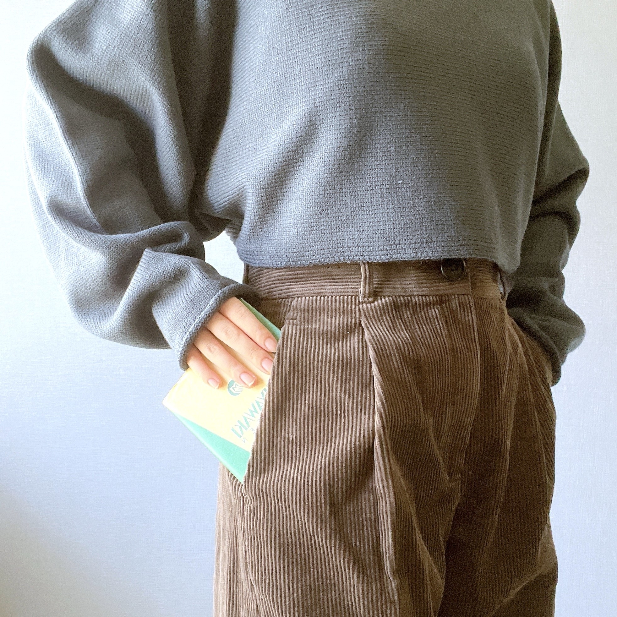 GUのオススメのパンツ「コーデュロイバレルレッグパンツ+EC（丈短め68.0cm）（セットアップ可能）」