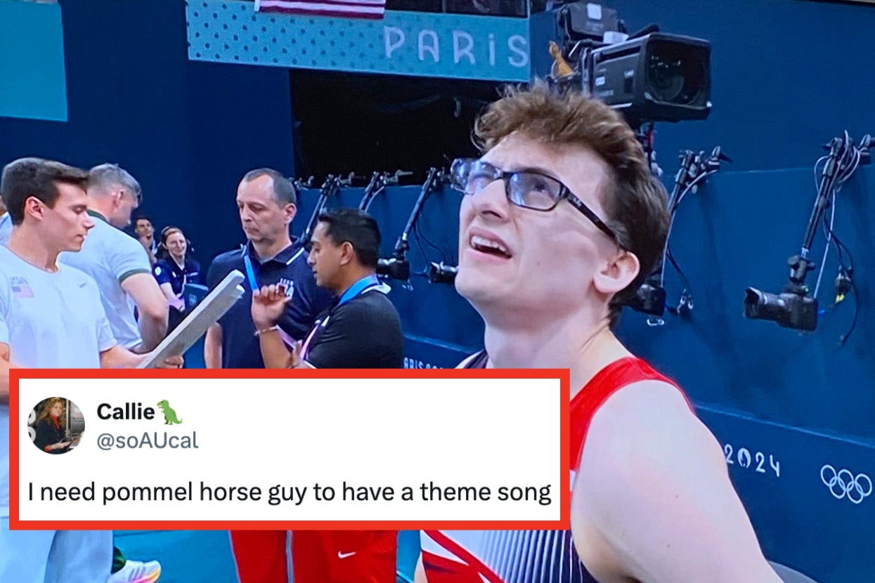Literally Just 24 Funny Reactions To  Steve, The Nerdy Pommel Horse Guy Winning Individual Bronze