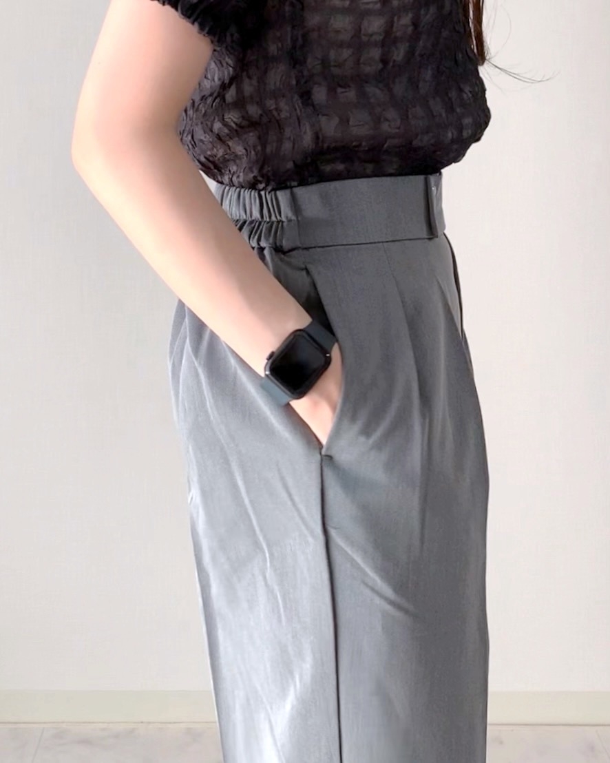 しまむらのおすすめファッションアイテム「TNKTRUタックP68」