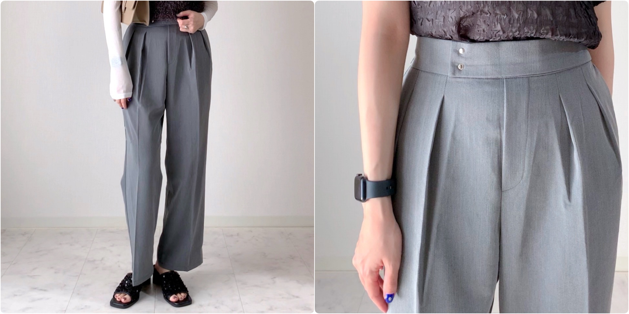 しまむらのおすすめファッションアイテム「TNKTRUタックP68」