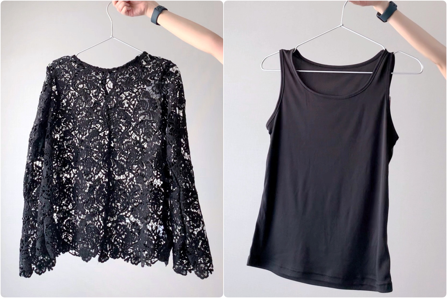 しまむらのおすすめファッションアイテム「2セット TNKレースPO +タン」