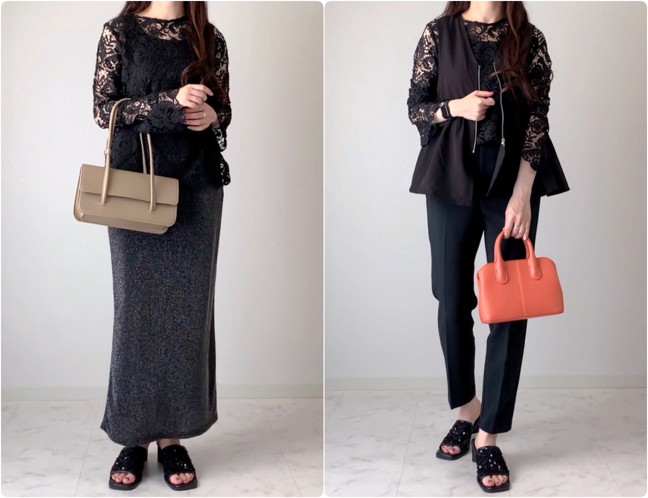 しまむらのおすすめファッションアイテム「2セット TNKレースPO +タン」のコーディネート