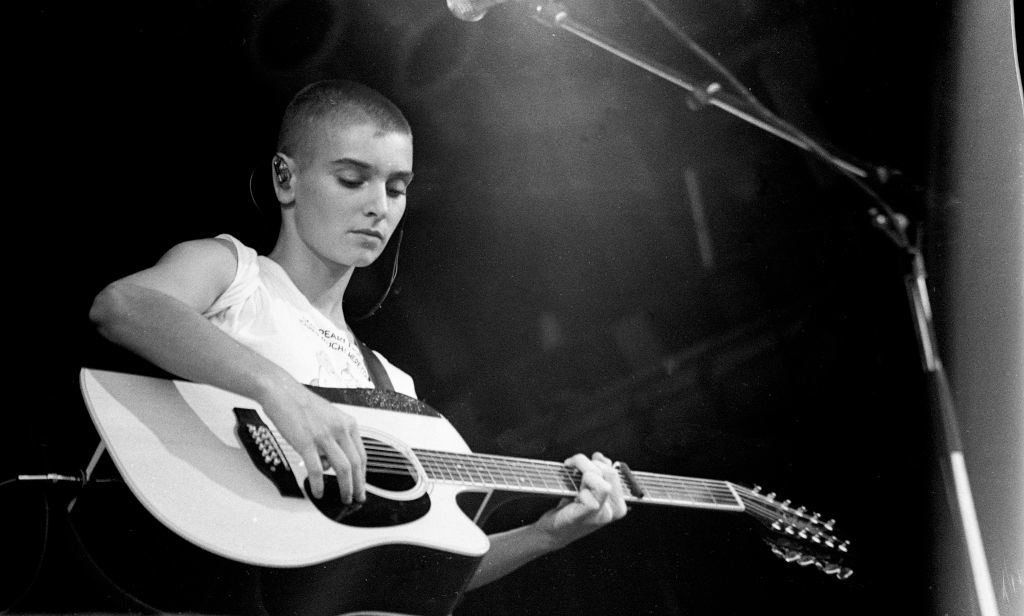 Sinéad O'Connor performs on stage