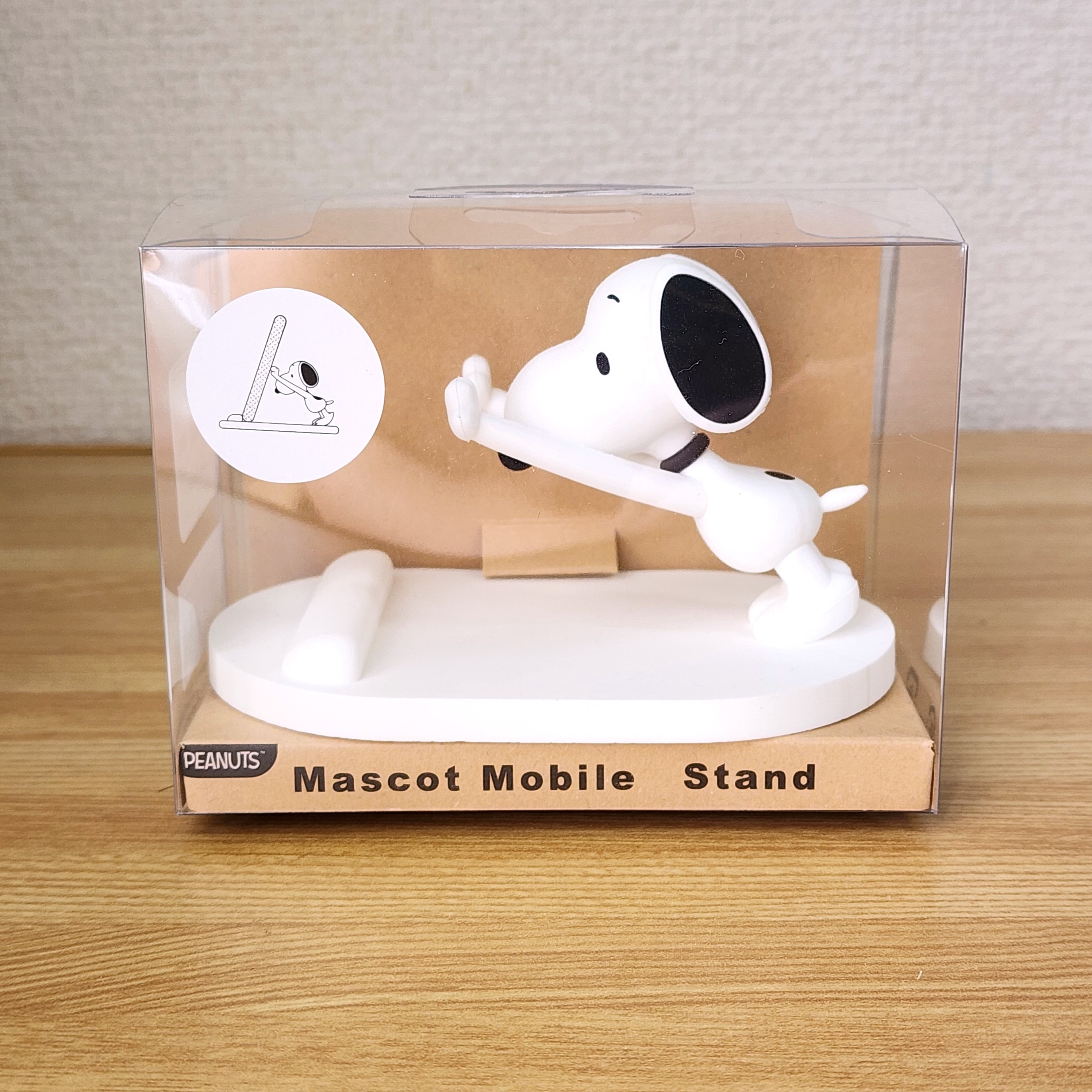 PLAZA（プラザ）のおすすめ雑貨「スヌーピー PEANUTS マスコットモバイルスタンド」