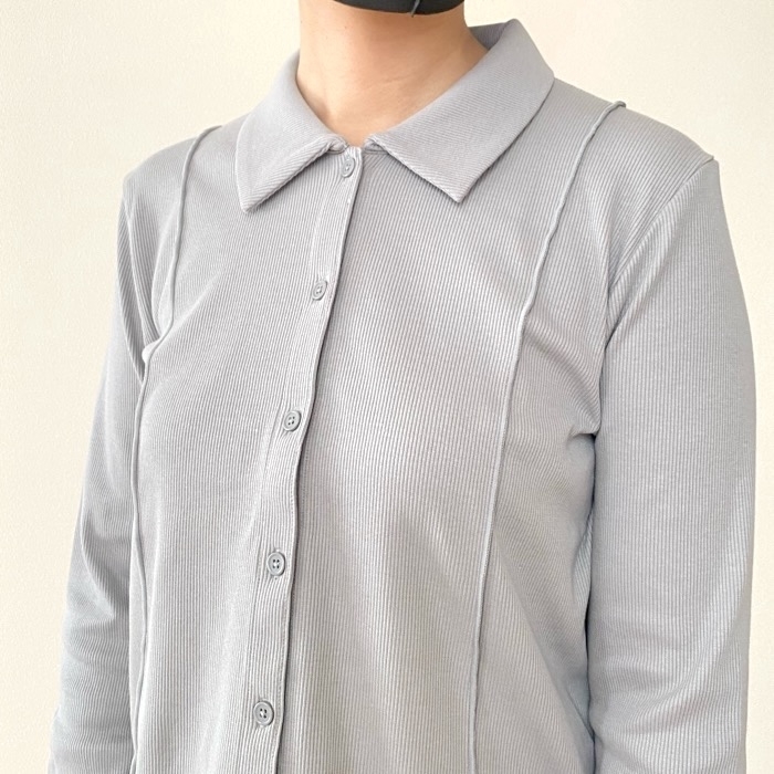 GU（ジーユー）のおすすめファッションアイテム「リブポロカーディガンQ」