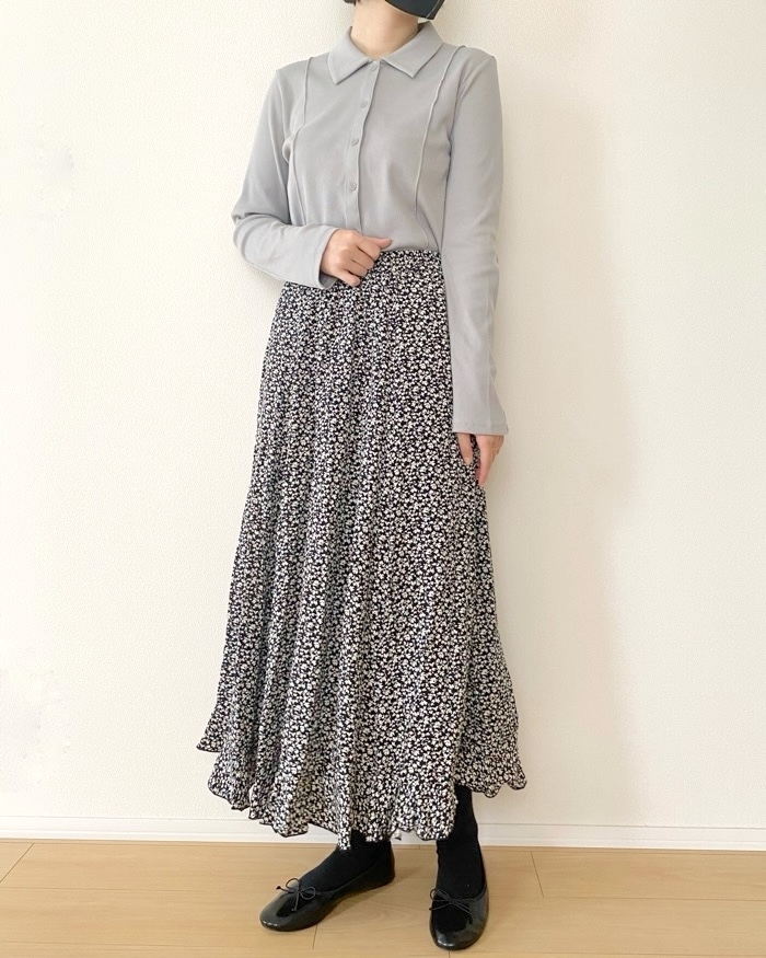 GU（ジーユー）のおすすめファッションアイテム「リブポロカーディガンQ」のコーディネート