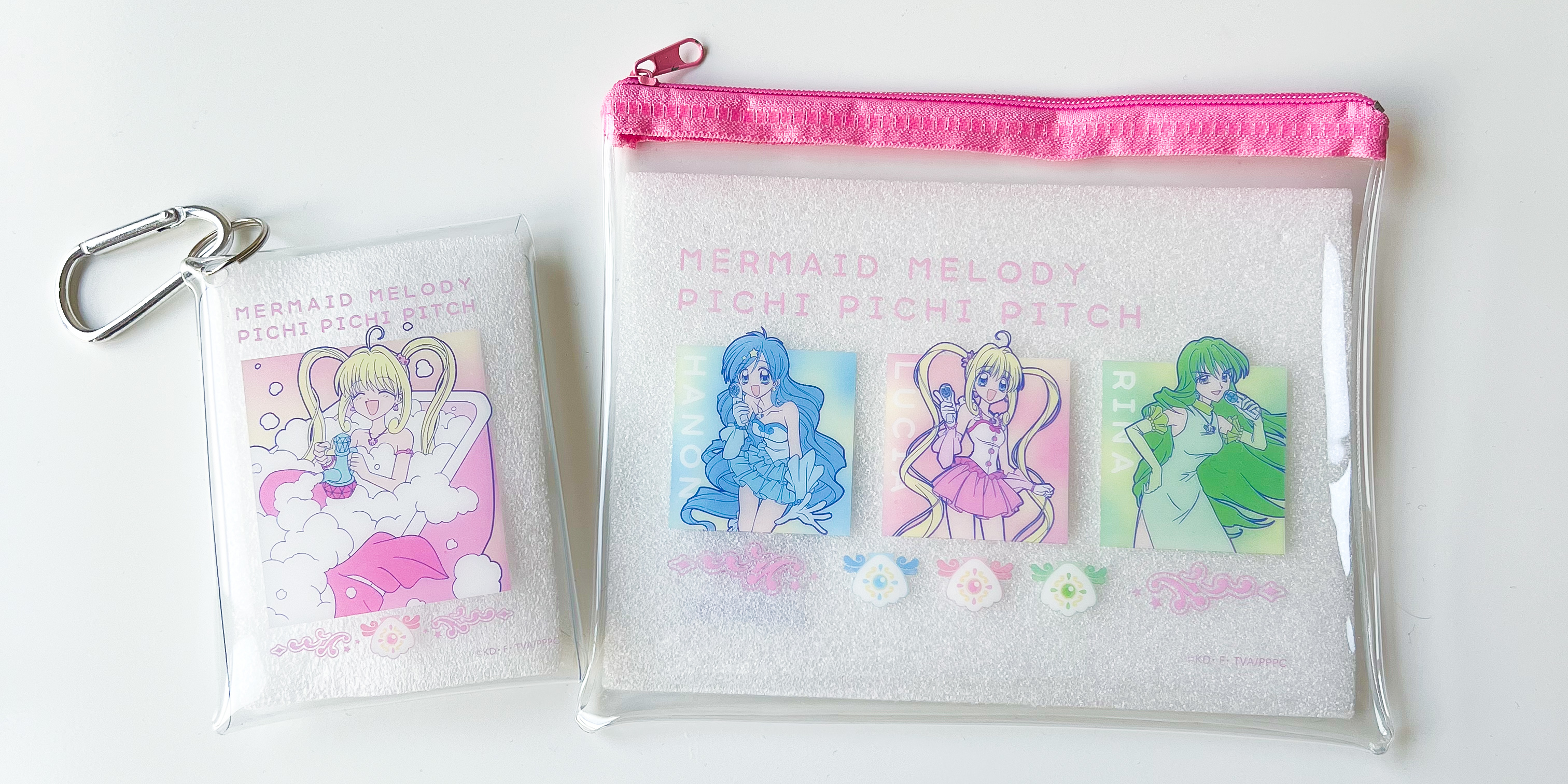 Seria(セリア)のおすすめ雑貨「ぴちぴちピッチ クリアマルチケース」「ぴちぴちピッチ クリアポーチ」