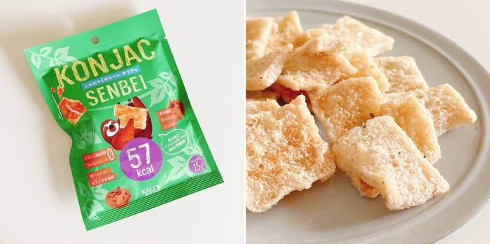 KALDI（カルディ）のおすすめ「こんにゃくせんべい サラダ味」