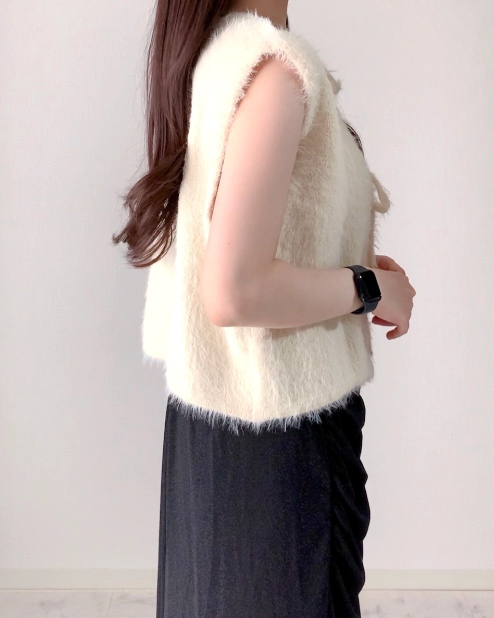 しまむらのおすすめファッションアイテム「TT*HKシャギーリボンV」