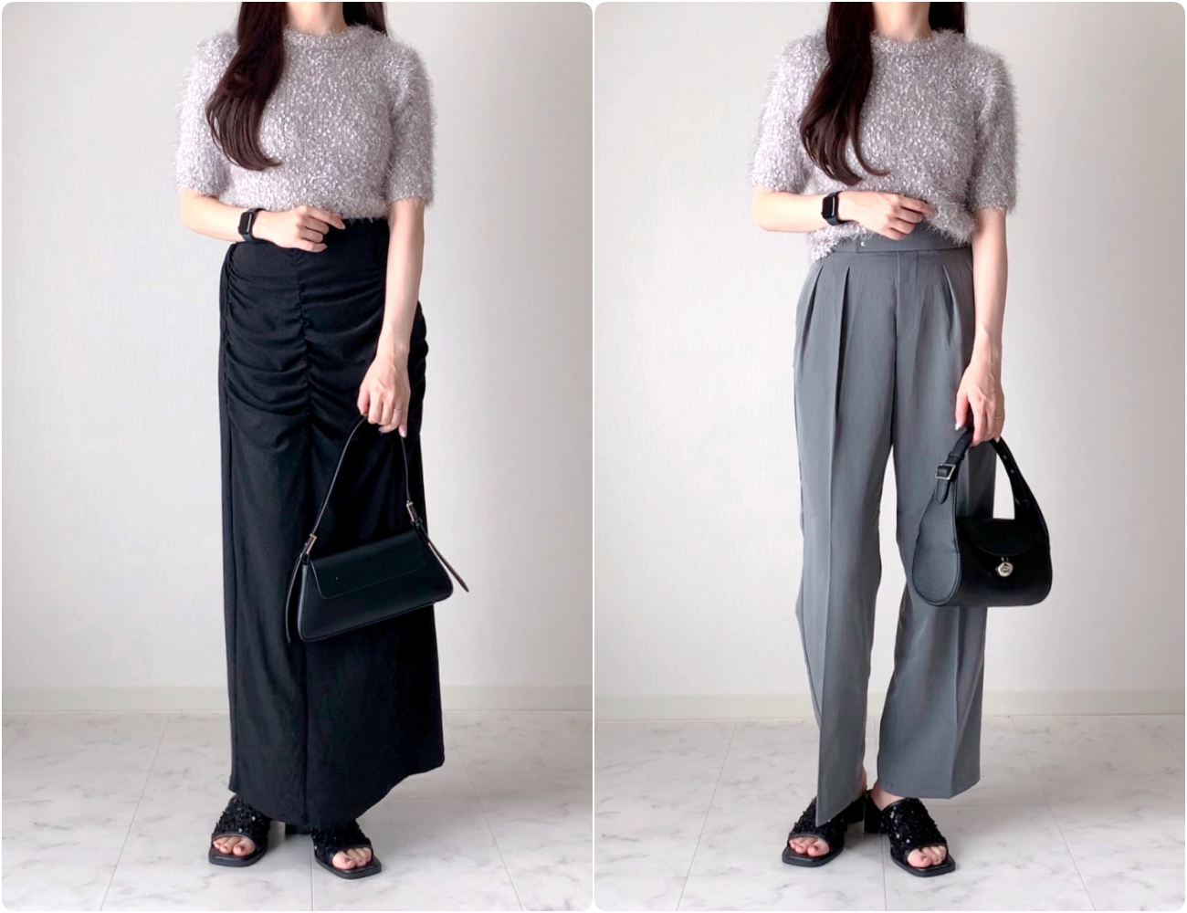 しまむらのおすすめファッションアイテム「TT＊HKポンシャギーPO」のコーディネート