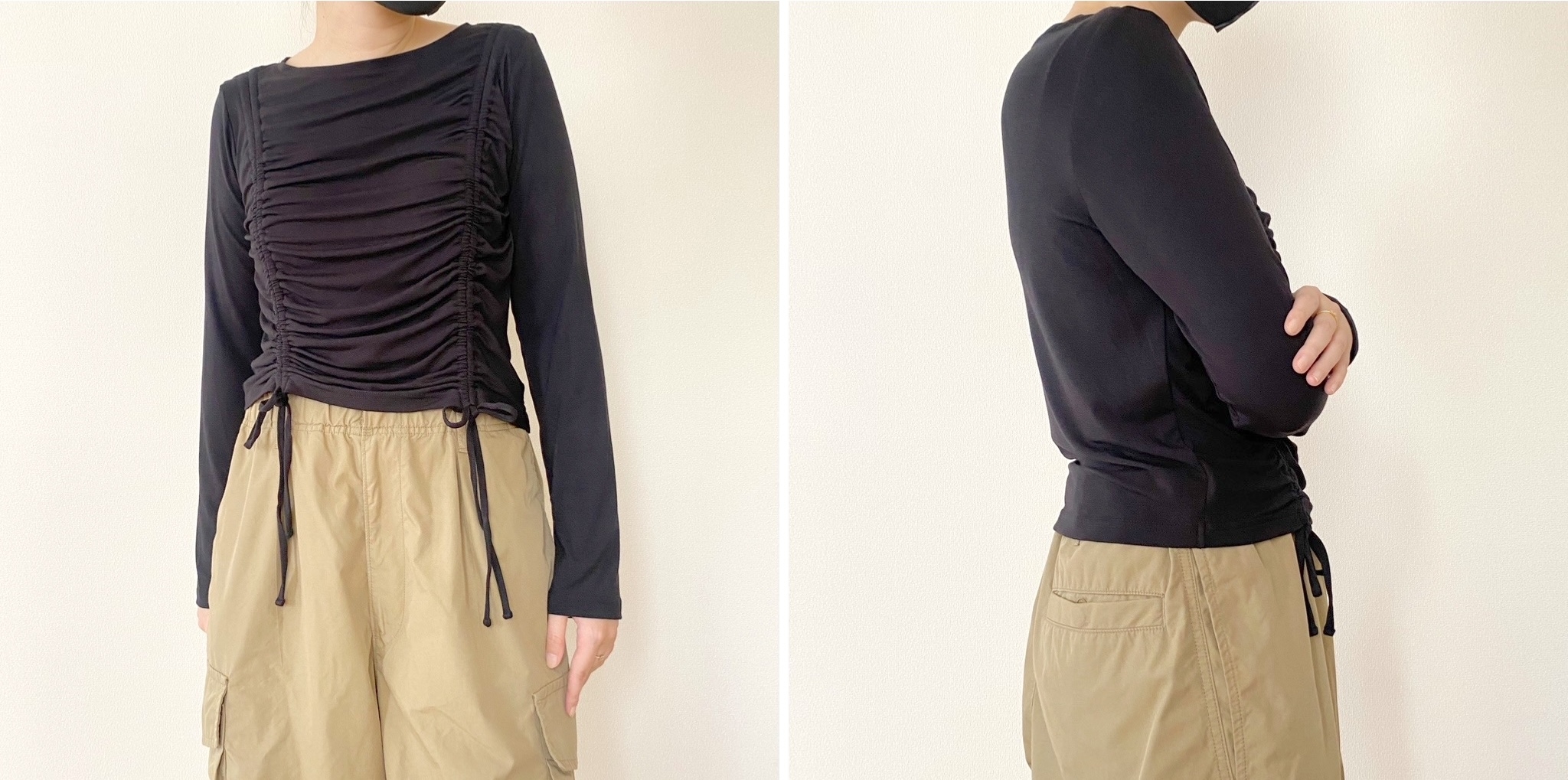 GU（ジーユー）のおすすめファッションアイテム「ルーシングT（長袖）Q」