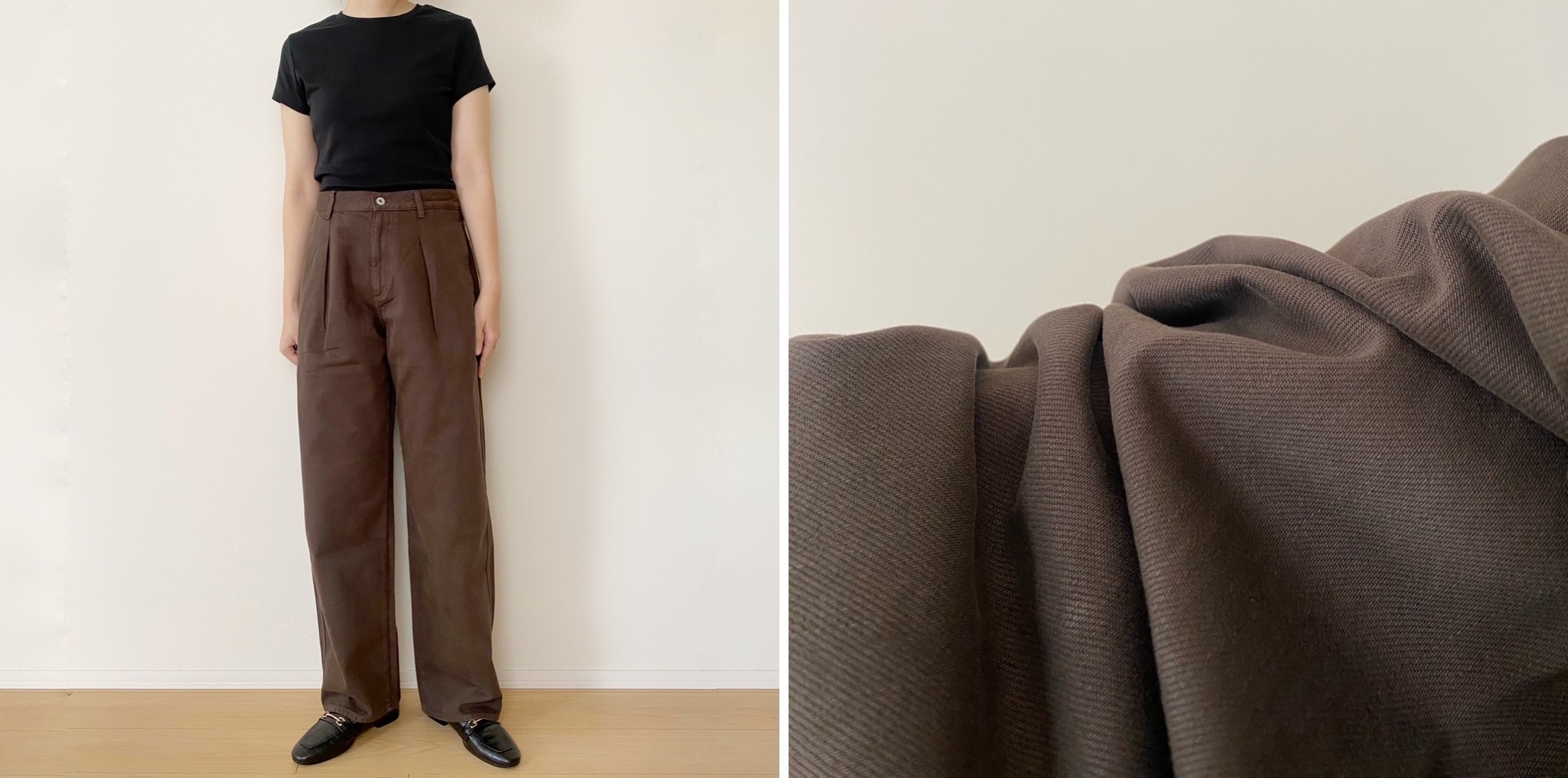 UNIQLO（ユニクロ）のおすすめファッションアイテム「デニムタックパンツ」