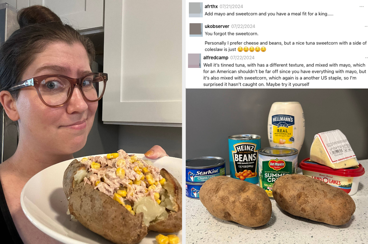 I Tried British Jacket Potatoes With Tuna And Beans