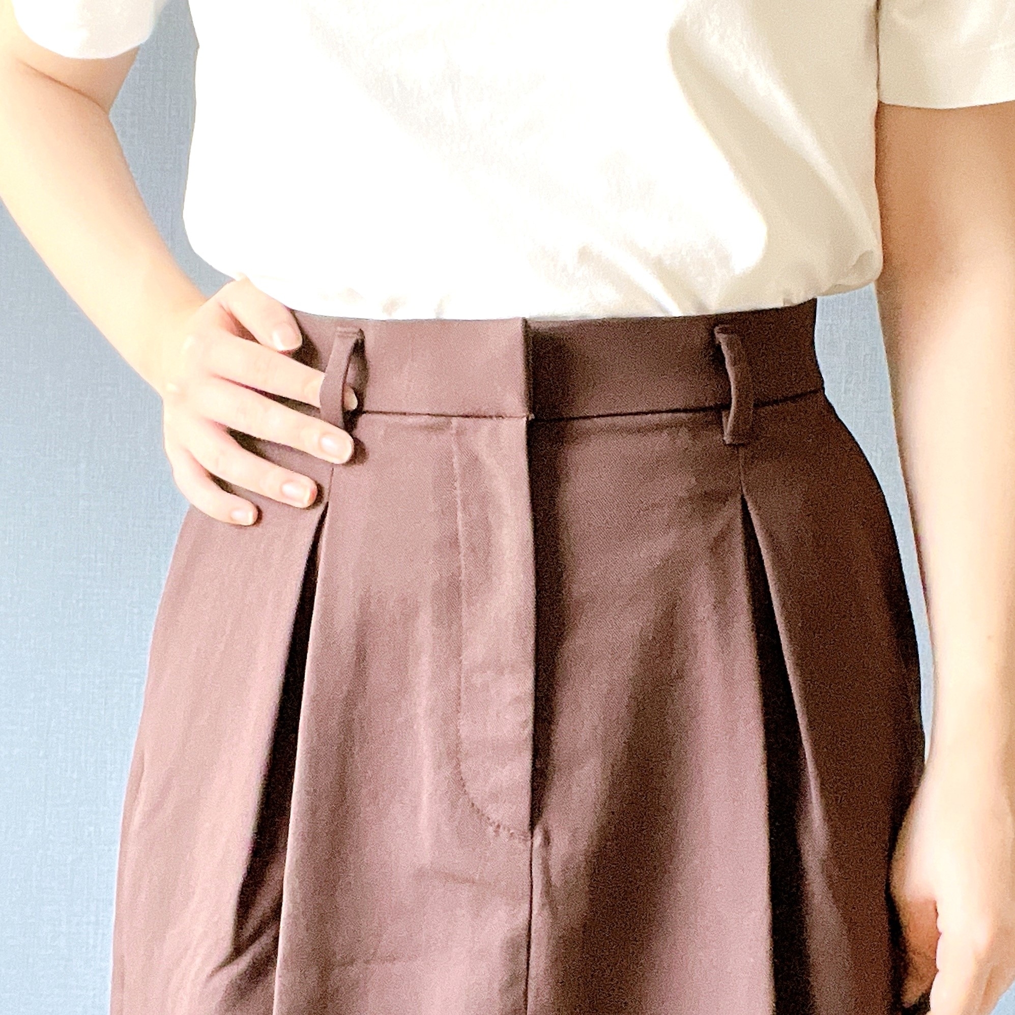 無印良品のオススメのスカート「婦人 撥水 ストレートスカート」