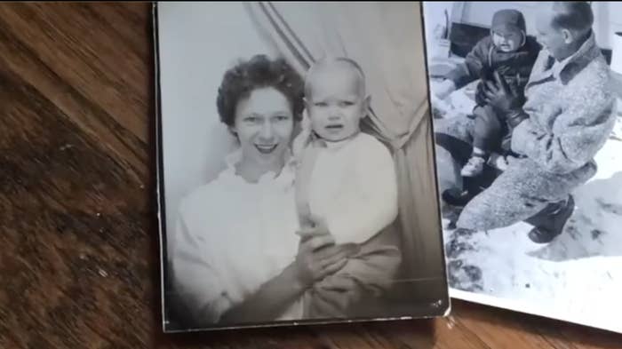 Darlene Rose holding a baby Timothy