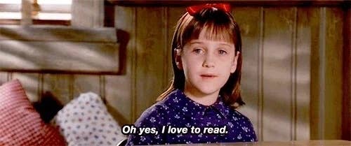 Mara Wilson, as Matilda from the film &quot;Matilda,&quot; and says, &quot;Oh yes, I love to read.&quot;