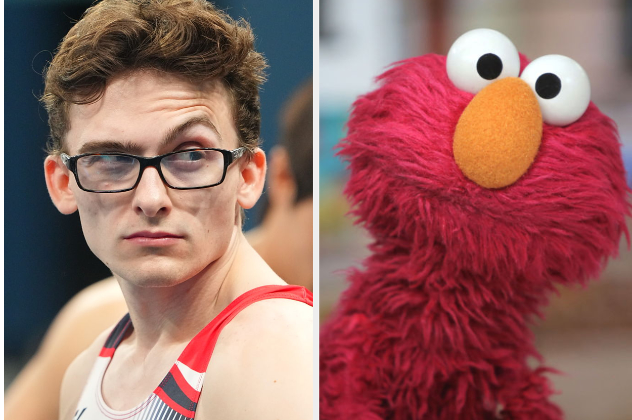 The Nerdy Pommel Horse Guy, Steve, Just Had The Greatest Interaction With Elmo