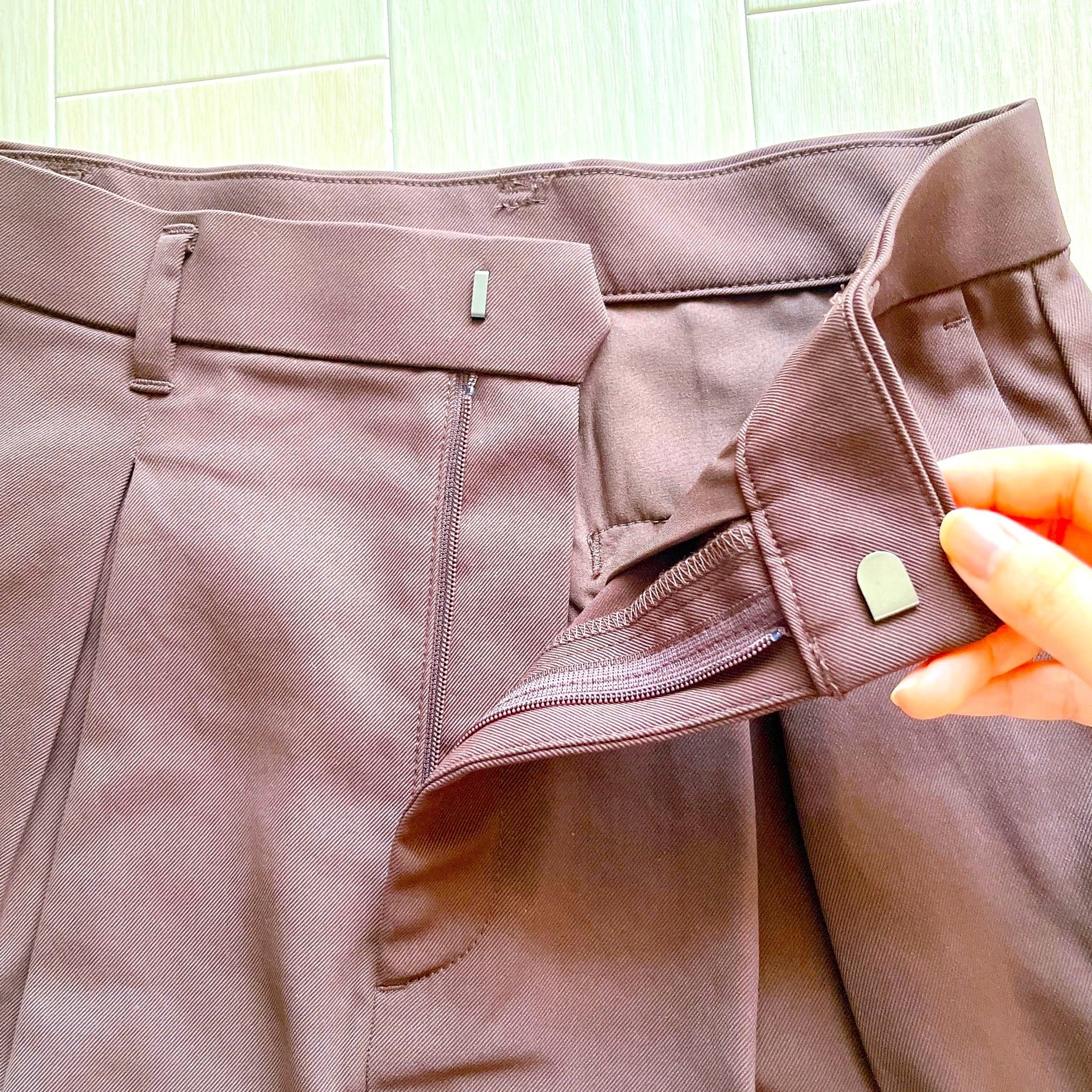 無印良品のオススメのスカート「婦人 撥水 ストレートスカート」