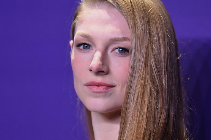 A closeup of Hunter Schafer