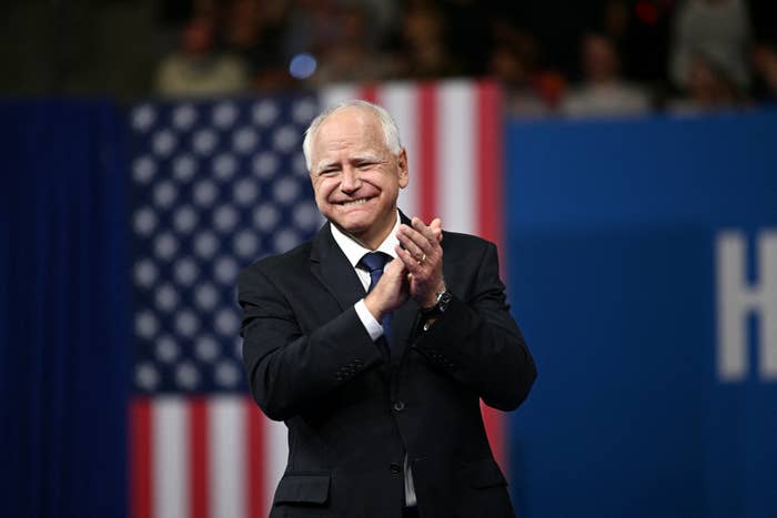 Closeup of Tim Walz