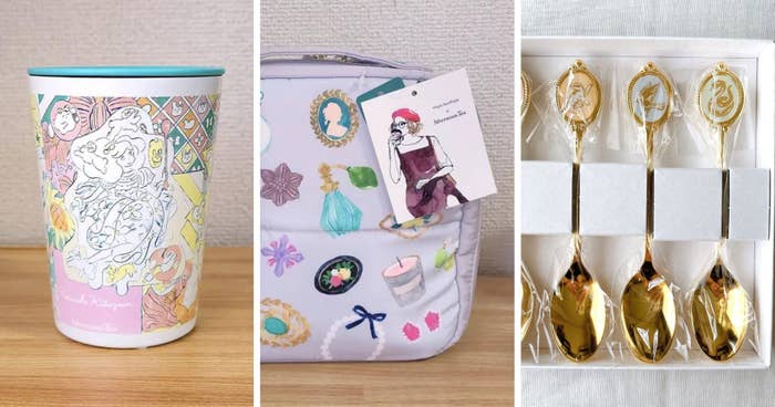 Afternoon Tea（アフタヌーンティー）のかわいい小物「ドリンクタンブラー 400ml/北澤平祐」「そのままメイクポーチ/miyo tsuchiya」「カトラリー4本セット/ハリー・ポッター」