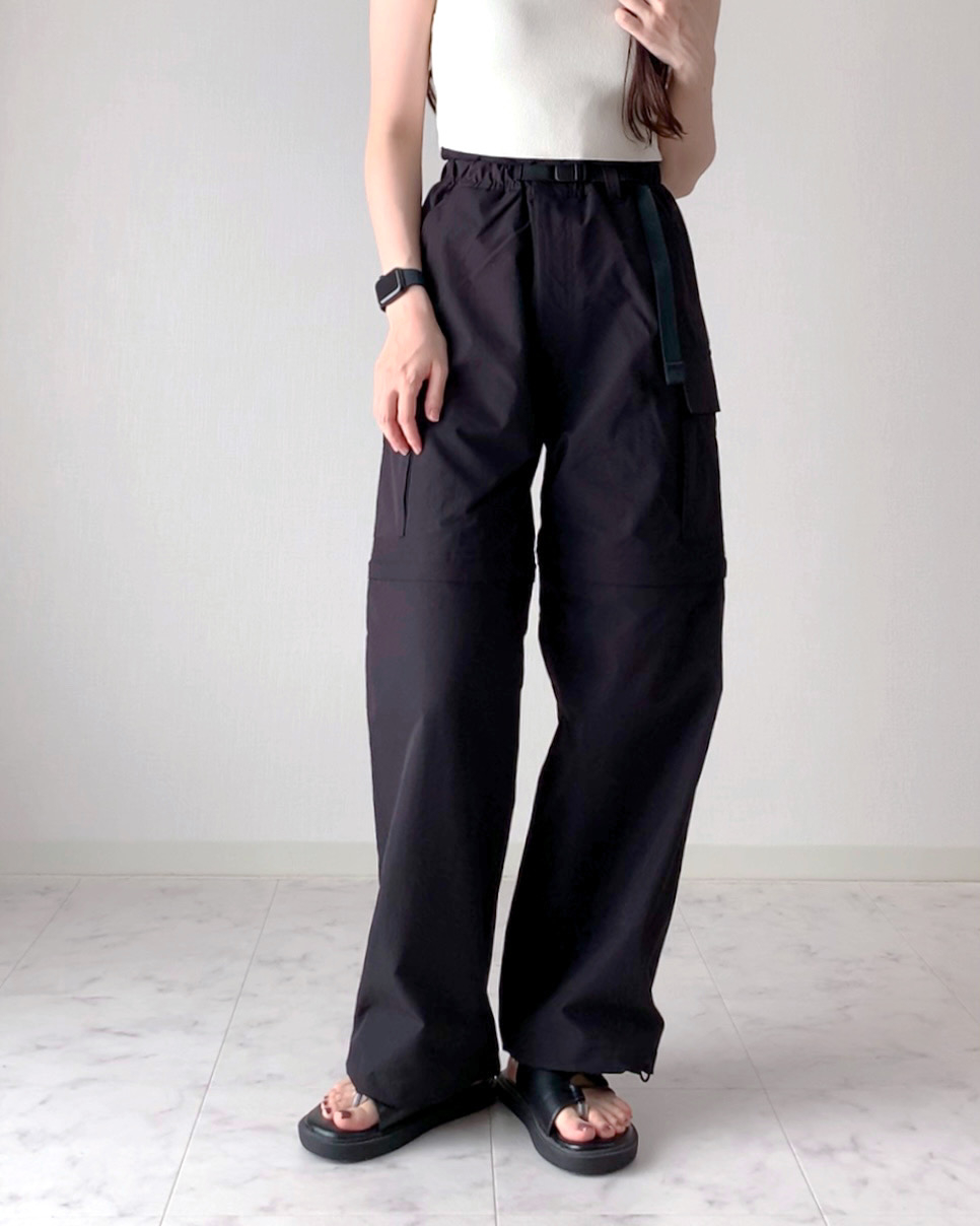 GU(ジーユー)のおすすめボトムス「コンバーチブルワイドカーゴパンツ(セットアップ可能)」
