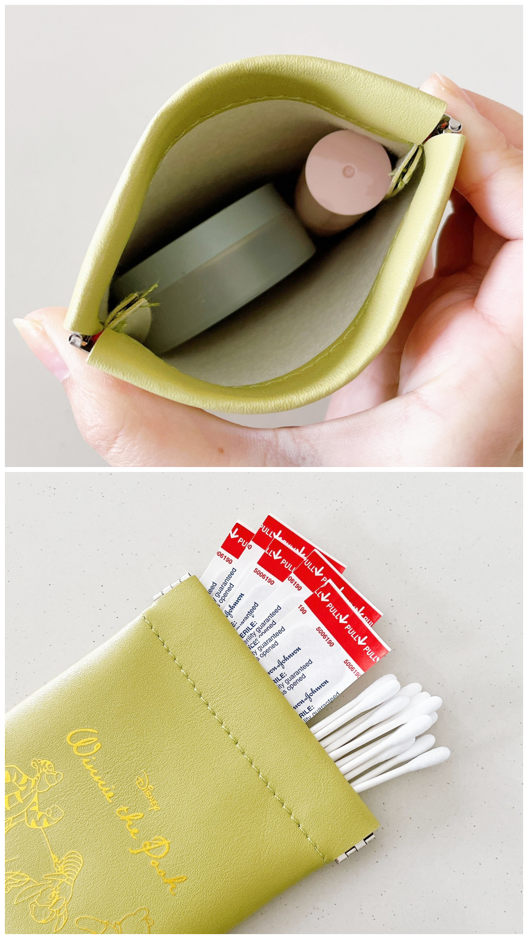 セリアのおすすめ雑貨「くまのプーさん バネ口ポーチ」