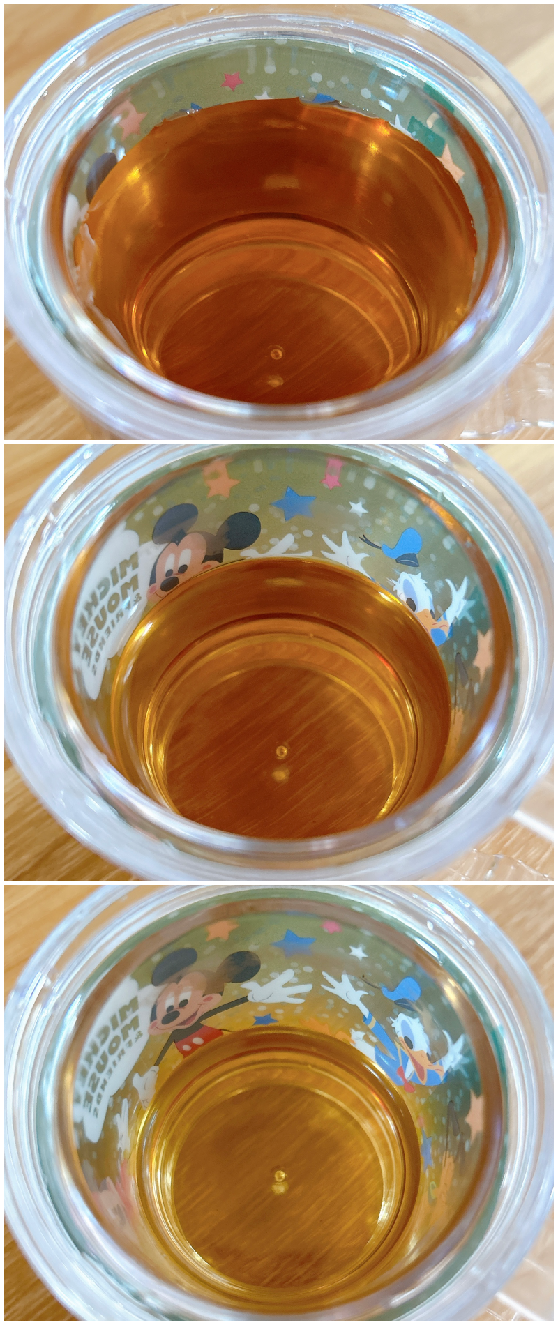 セリアのおすすめ雑貨「プリントフィルム入りマグカップ スタッキングタイプ/ミッキー&フレンズ/カラフル」