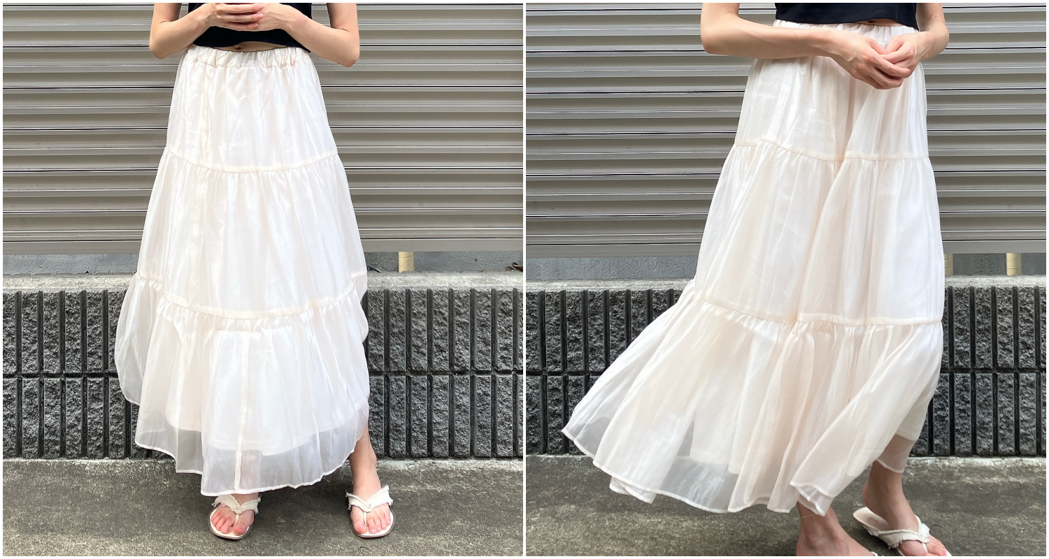 Honeys（ハニーズ）のおすすめスカート「ティアードロングスカート」