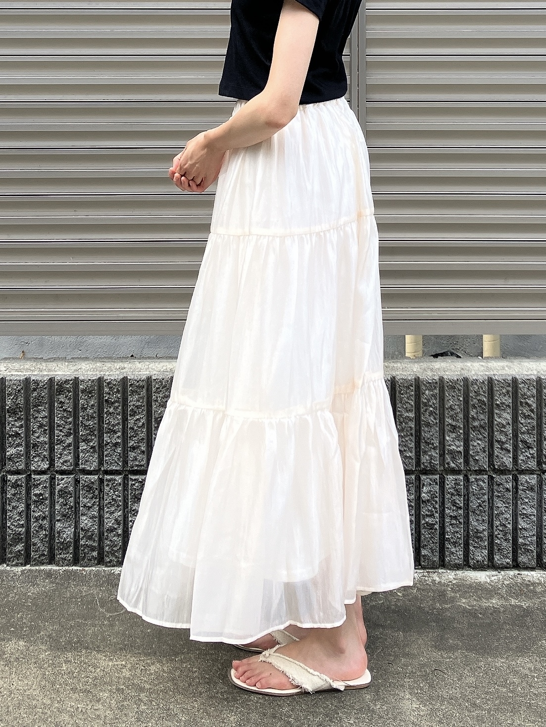 Honeys（ハニーズ）のおすすめスカート「ティアードロングスカート」