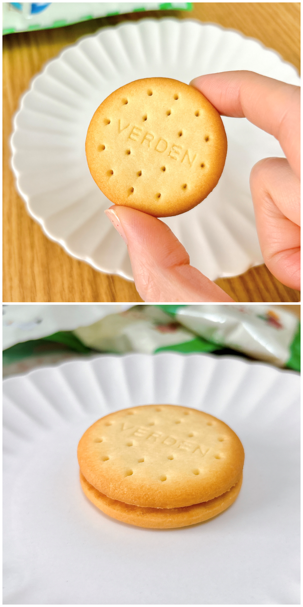 KALDI(カルディ)のおすすめのお菓子「豆乳ビスケット すいかクリーム」