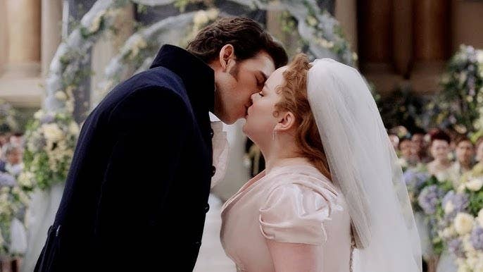 Nicola Coughlan and Luke Newton on &quot;Bridgerton&quot; S3