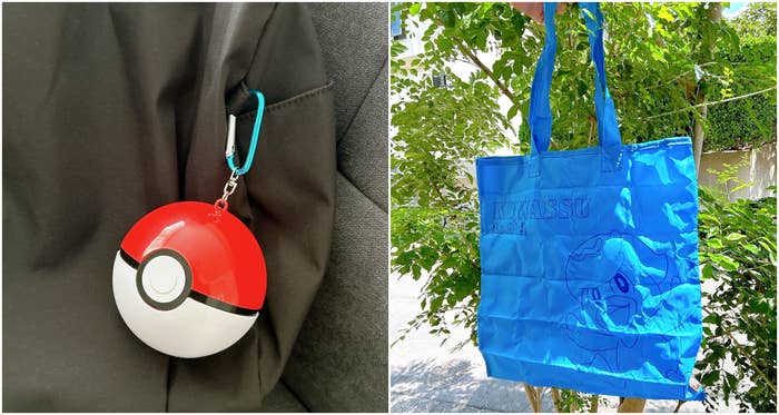 しまむらのおすすめキャラクターグッズ「モンスターボール エコバッグ」