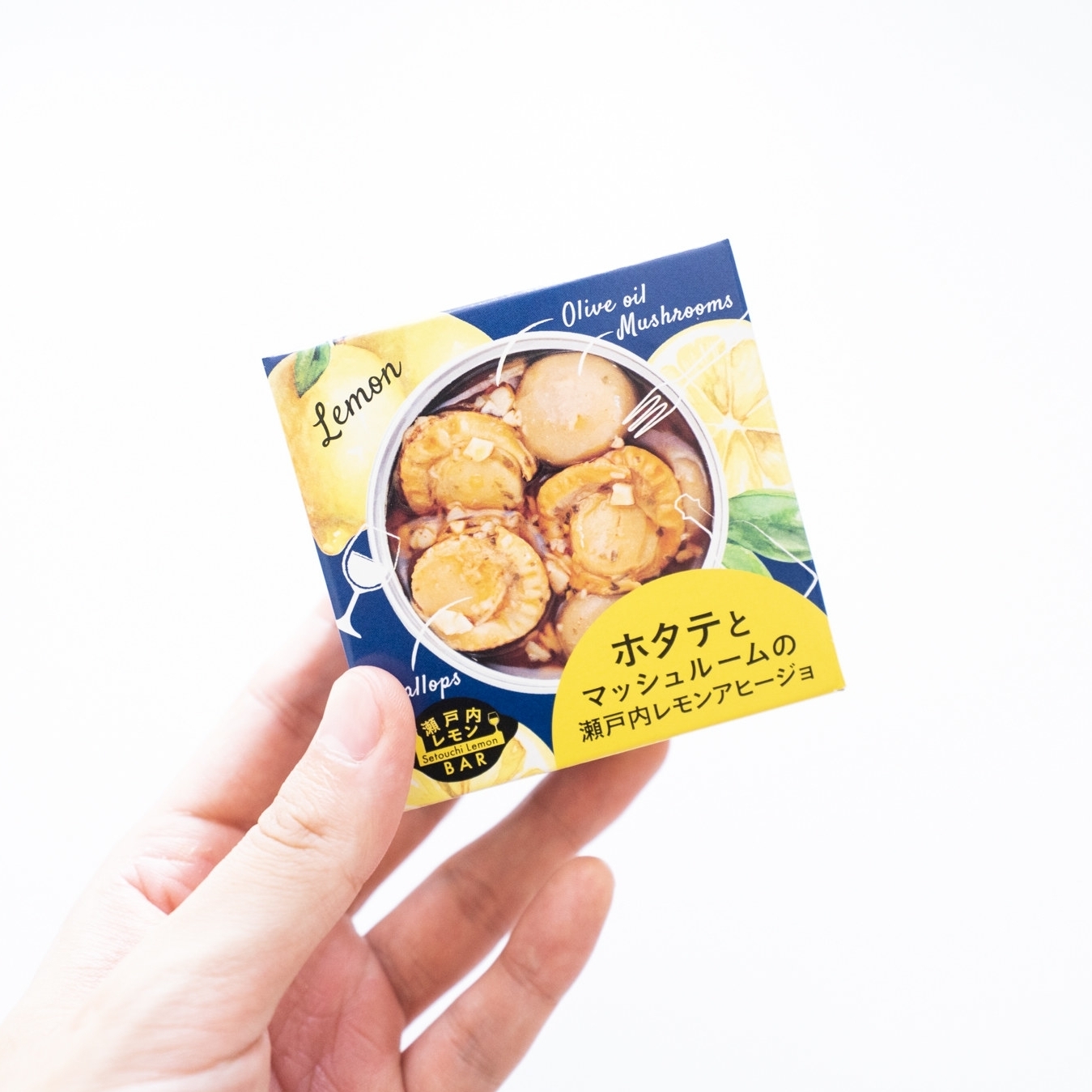 カルディのおすすめフード「ホタテとマッシュルームの瀬戸内レモンアヒージョ」