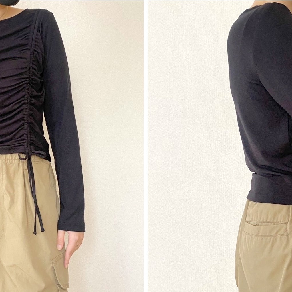 GUのおすすめコスパばつぐんトップス「ルーシングT(長袖)Q」