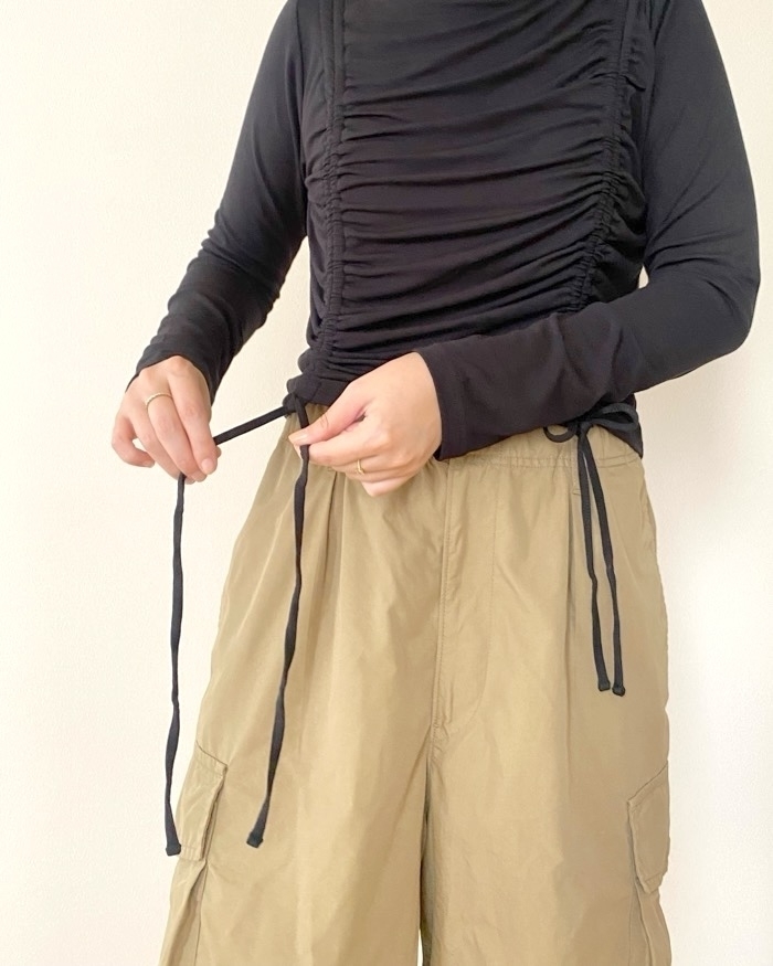 GUのおすすめコスパばつぐんトップス「ルーシングT(長袖)Q」