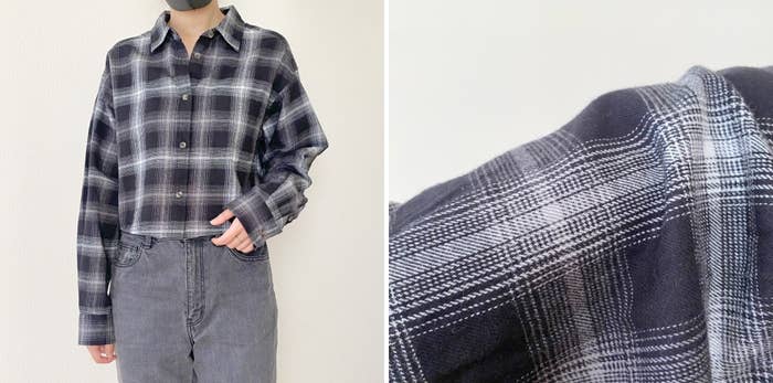 GU(ジーユー)のおすすめファッションアイテム「フランネルショートシャツ」