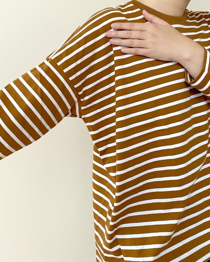 UNIQLO（ユニクロ）のおすすめファッションアイテム「スムースコットンリラックスボーダーT」