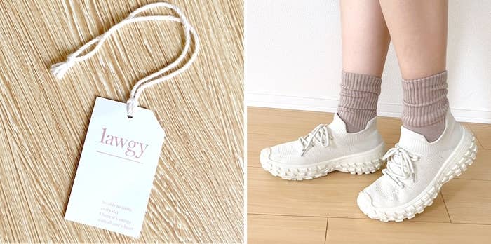 lawgy(ラウジー)のおすすめファッションアイテム「ディファレントマテリアルプラットフォームシューズ」